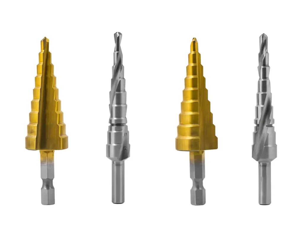 Step drill bits